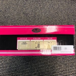 Gia-Mia Performance Black Combat Boots (Size 3)